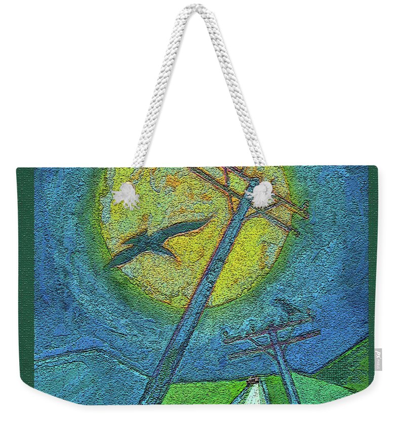 Car Chase Weekender Tote Bag featuring the digital art Car Chase / Highwaymen by David Squibb