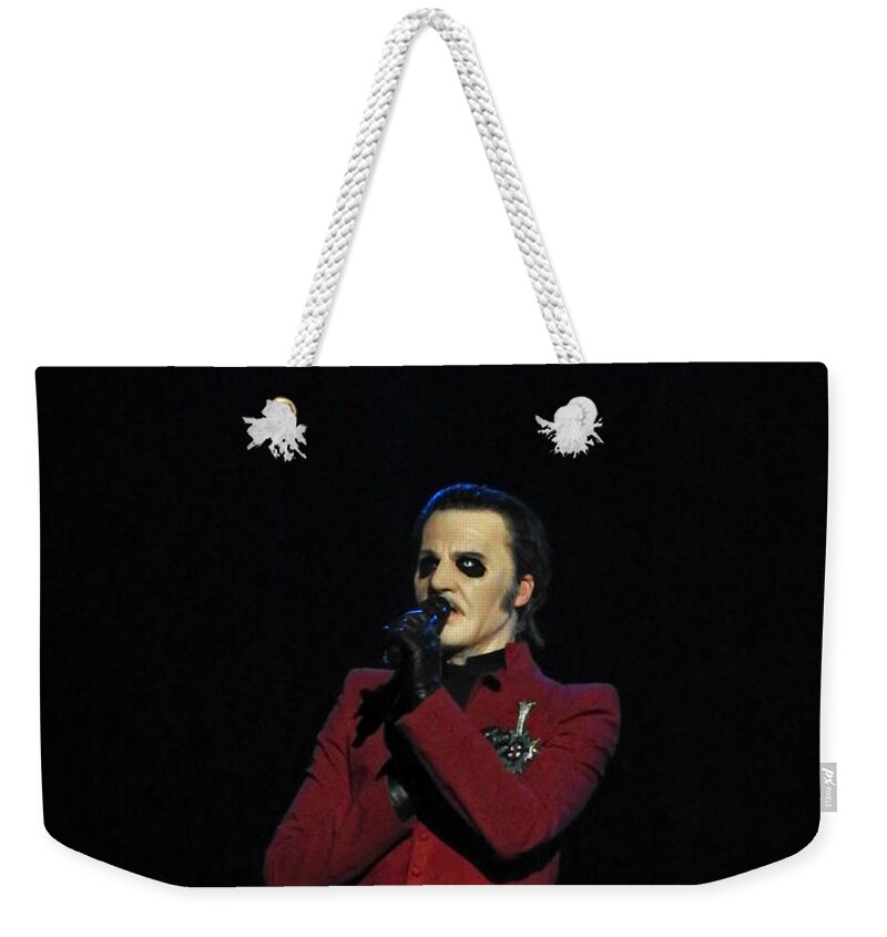 Cardinal Copia Weekender Tote Bag featuring the photograph Cardinal Copia by Dark Whimsy