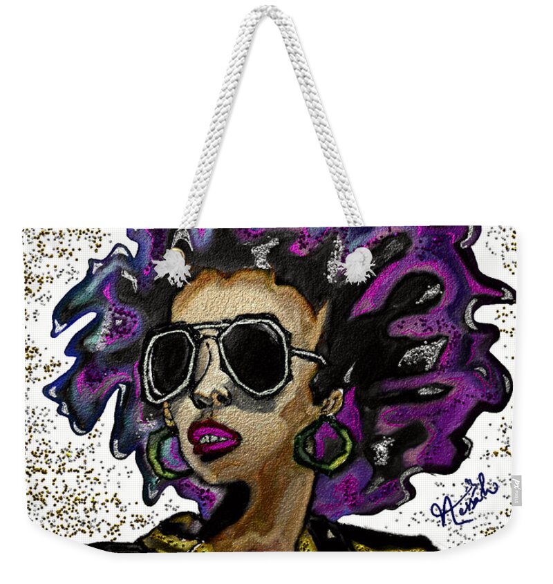 Artist Weekender Tote Bag featuring the digital art Carefree by Vanessa Archer