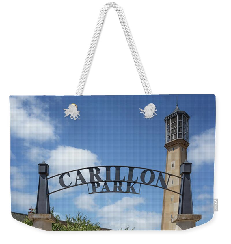 Carillon Park Weekender Tote Bag featuring the photograph Carillon Park - Centralia, Illinois by Susan Rissi Tregoning