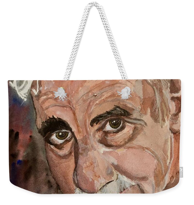 Eyes Weekender Tote Bag featuring the painting Caring Eyes by Bryan Brouwer