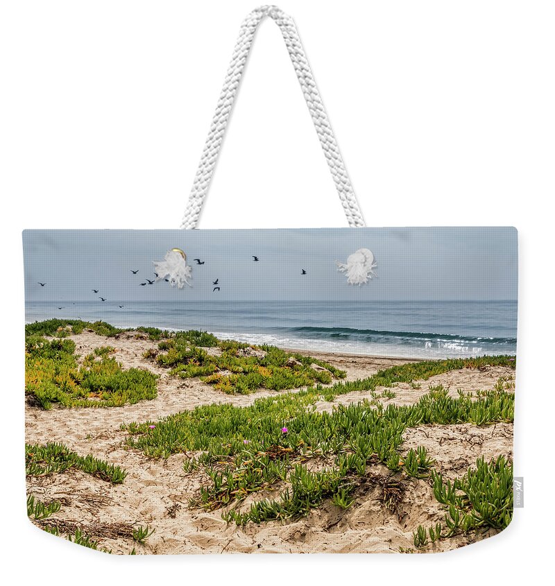 Carpinteria State Beach Weekender Tote Bag featuring the photograph Carpinteria State Beach by Patti Deters