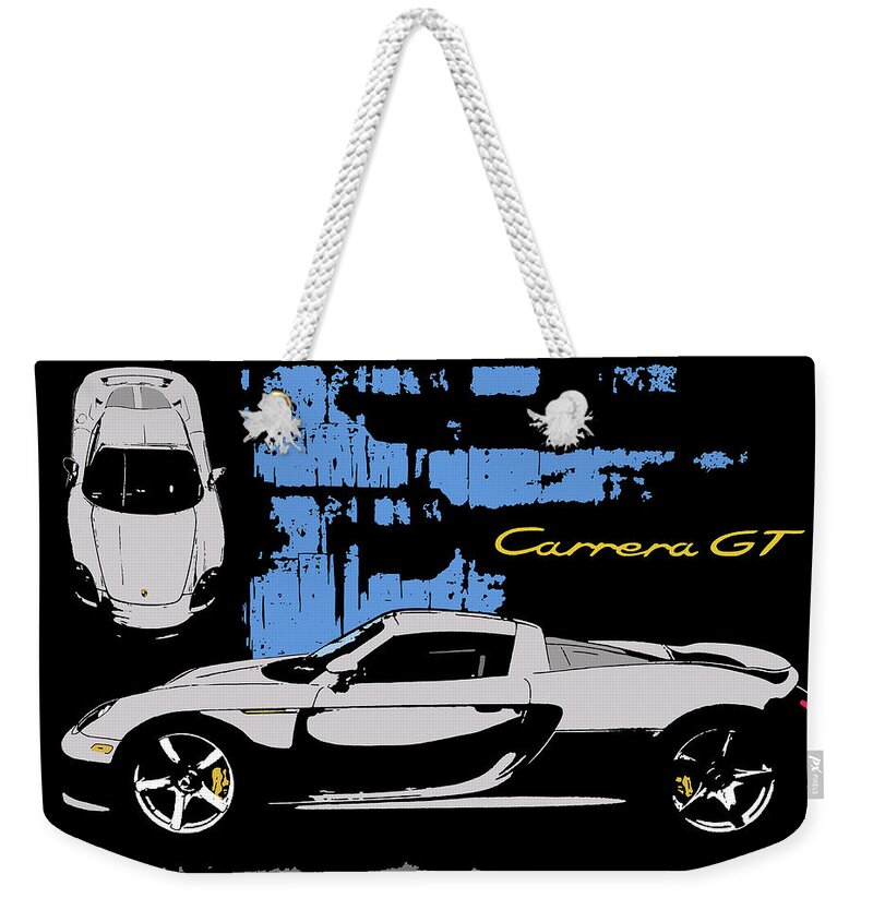 Carrera GT - silver Weekender Tote Bag by Greg E Russell - Pixels