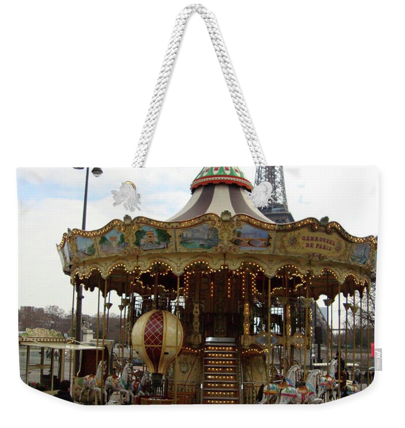 Carousel Weekender Tote Bag featuring the photograph Carrousel de Paris by Roxy Rich