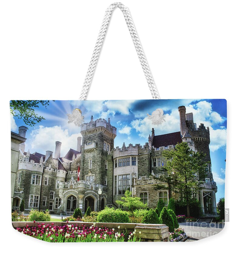 Casa Loma Castle In Toronto Weekender Tote Bag featuring the photograph Casa Loma Castle In Toronto 8468 by Carlos Diaz