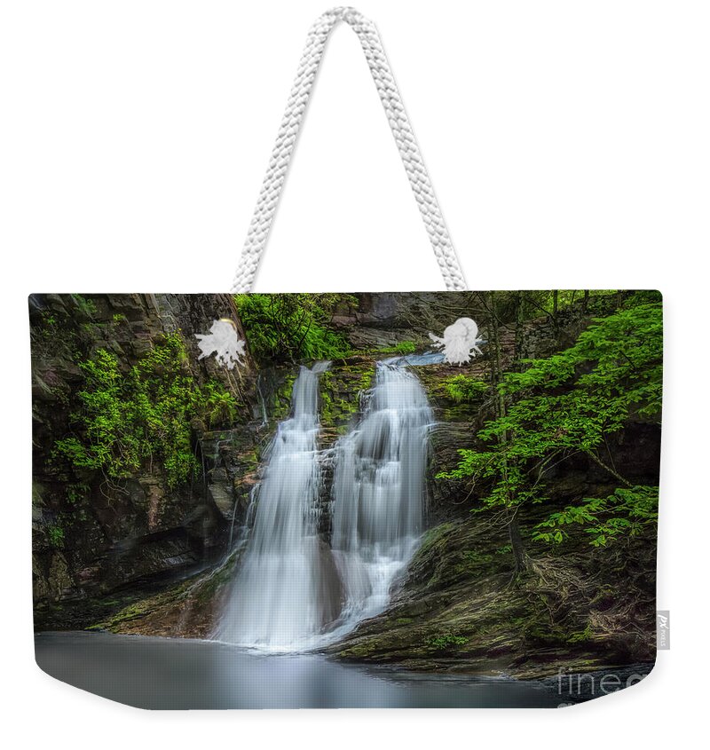 Cascades Weekender Tote Bag featuring the photograph Cascades at Hanging Rock by Shelia Hunt