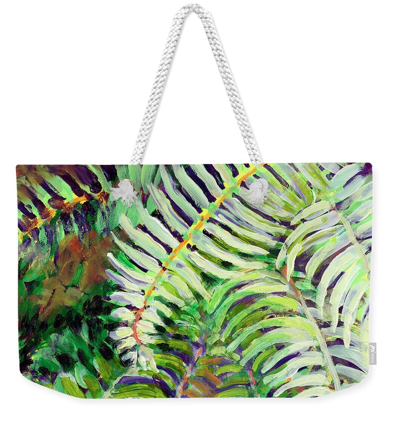 Fern Weekender Tote Bag featuring the painting Cascadia Study No. 1 by Jennifer Lommers
