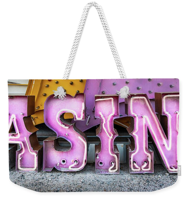 Las Vegas Weekender Tote Bag featuring the photograph Casino by Bryan Xavier