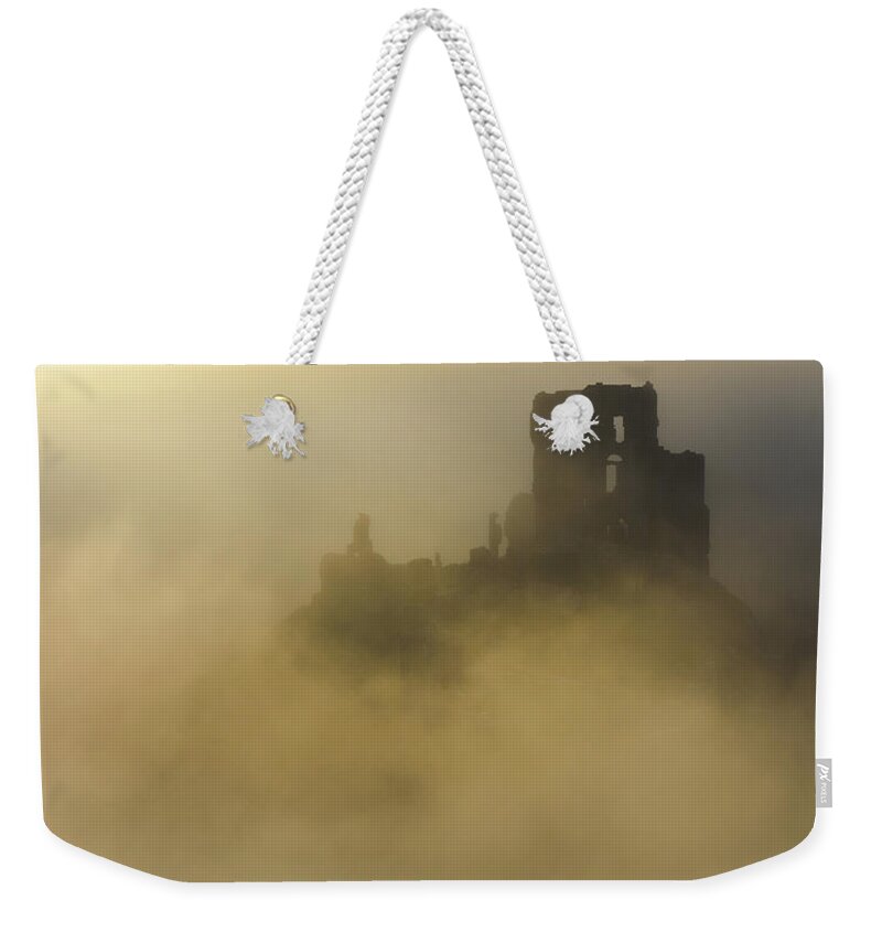 Corfe Castle Weekender Tote Bag featuring the photograph Castle in the Sky by Dimitry Papkov