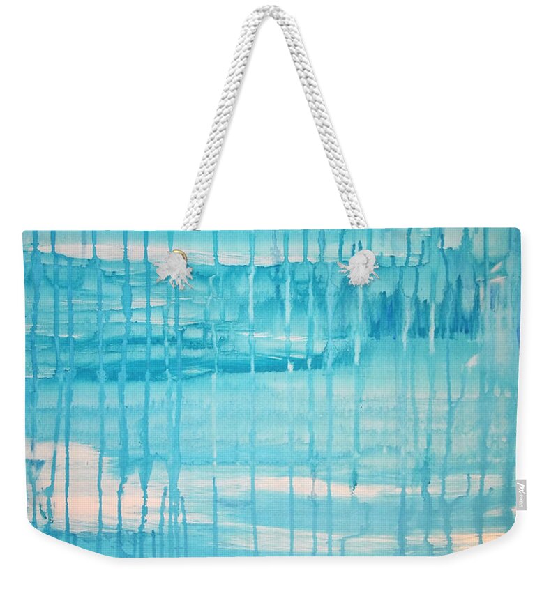 Fantasy Weekender Tote Bag featuring the painting Castles in the Rain by Vallee Johnson
