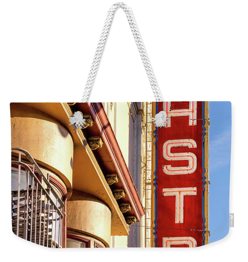 San Francisco Weekender Tote Bag featuring the photograph Castro by Jerry Fornarotto