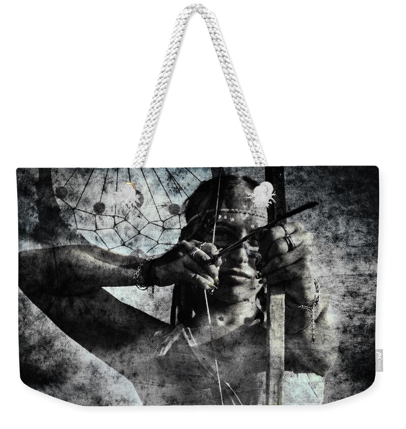 Hunting Weekender Tote Bag featuring the digital art Catching Dreams by Ally White