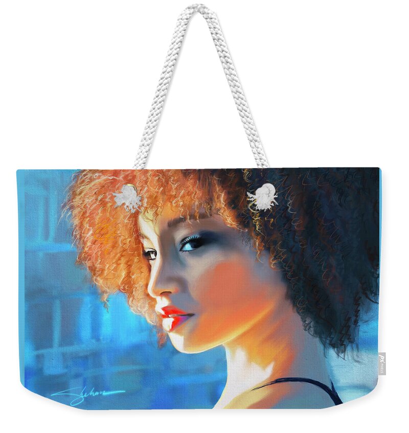 Discovery Of Witches Weekender Tote Bag featuring the digital art Catching the Sun by Shehan Wicks
