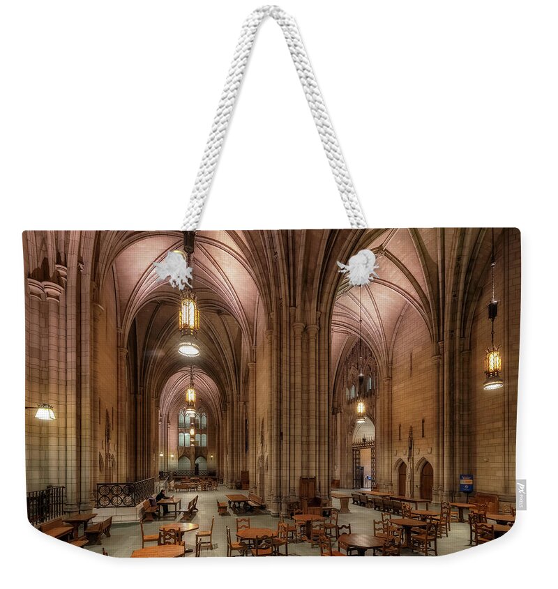 Commons Room Weekender Tote Bag featuring the photograph Cathedral of Learning - Commons Room - University of Pittsburgh by Susan Rissi Tregoning