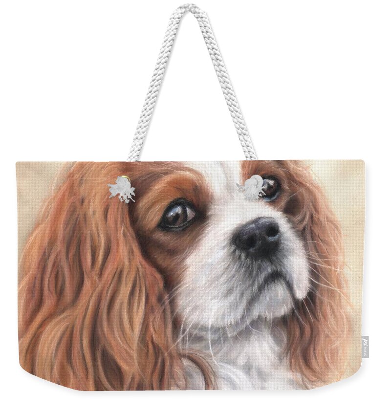  Weekender Tote Bag featuring the pastel Cavalier by Kirsty Rebecca