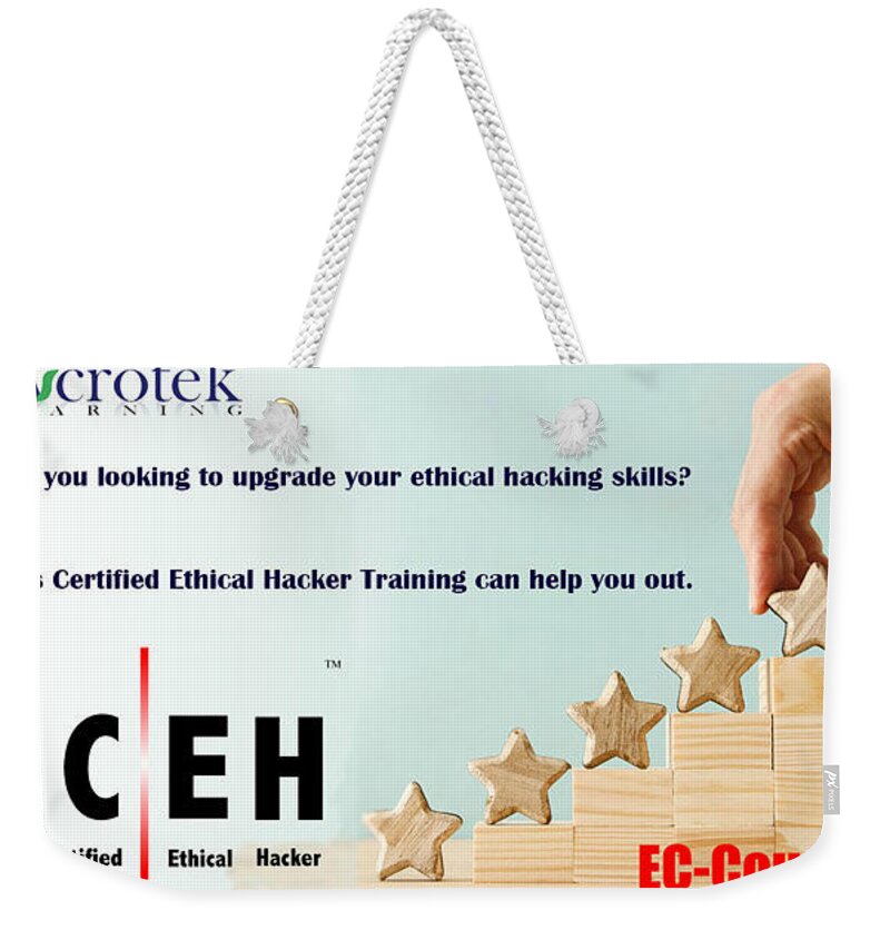 #certification Weekender Tote Bag featuring the mixed media CEH Certification by Taylor Stone