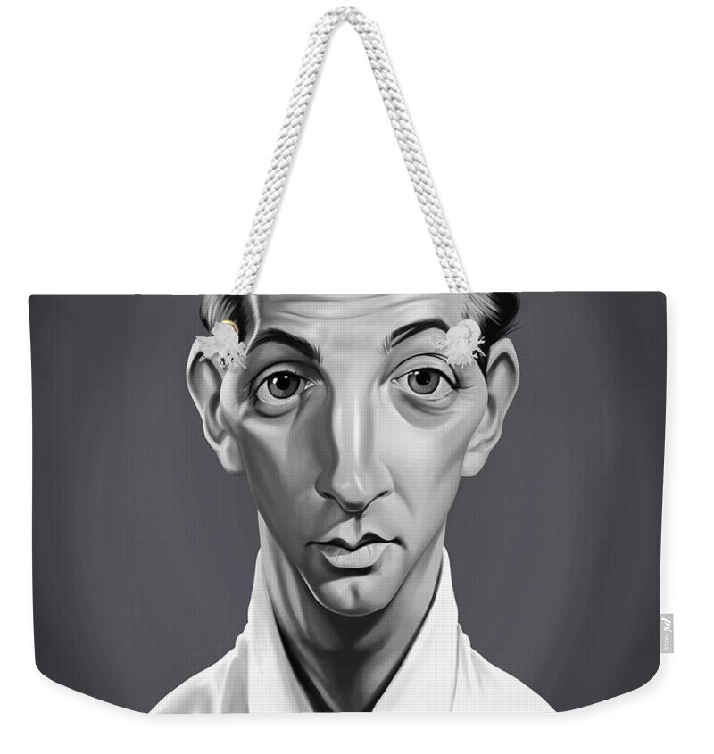 Illustration Weekender Tote Bag featuring the digital art Celebrity Sunday - Robert Mitchum by Rob Snow