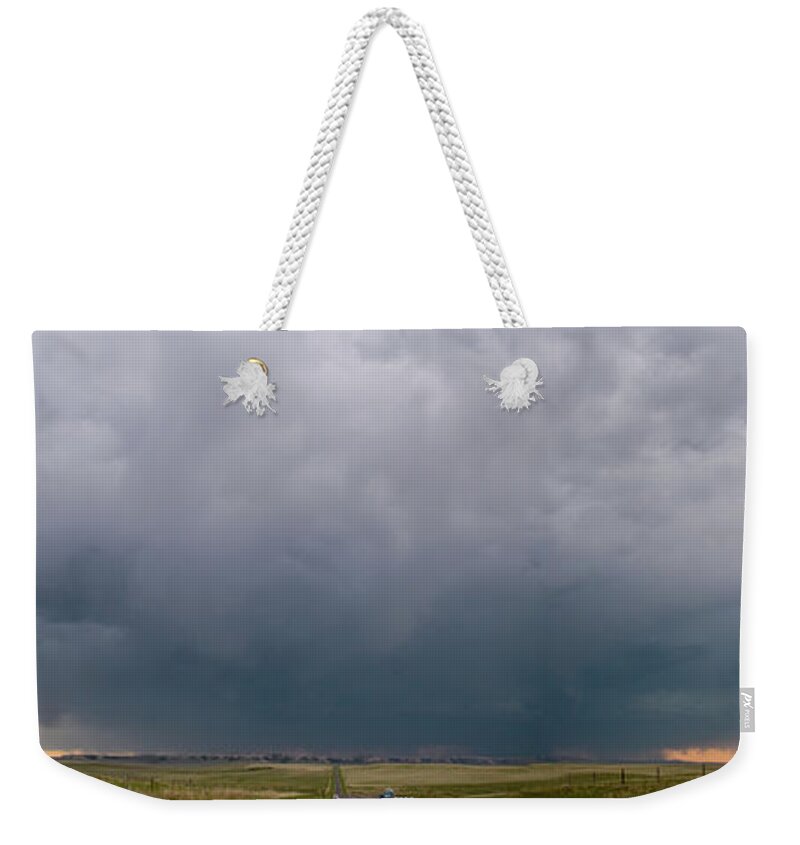 Nebraskasc Weekender Tote Bag featuring the photograph Chasing Wyoming Stormscapes 009 by Dale Kaminski