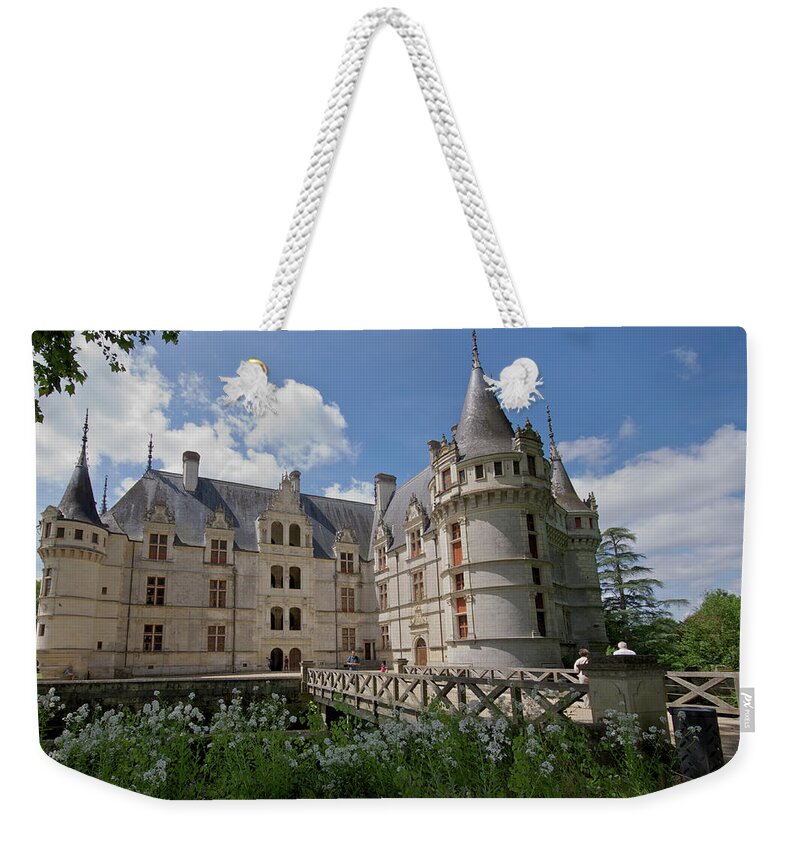 Castle Weekender Tote Bag featuring the photograph Chateau Azay-le-Rideau by Matthew DeGrushe