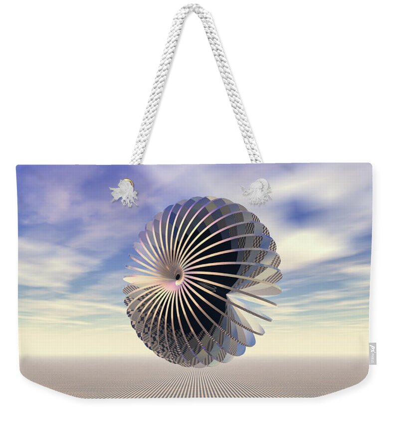 Gravity Weekender Tote Bag featuring the digital art Checkers Landscape by Phil Perkins