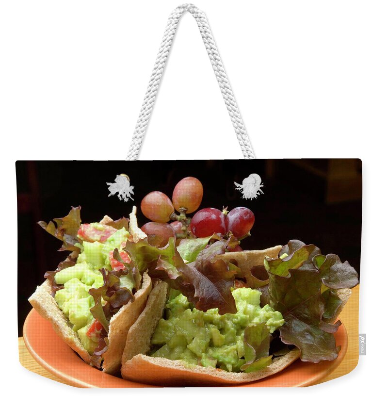Chunky Guacamole Weekender Tote Bag featuring the photograph Chef Eliana Parra by Robert Dann