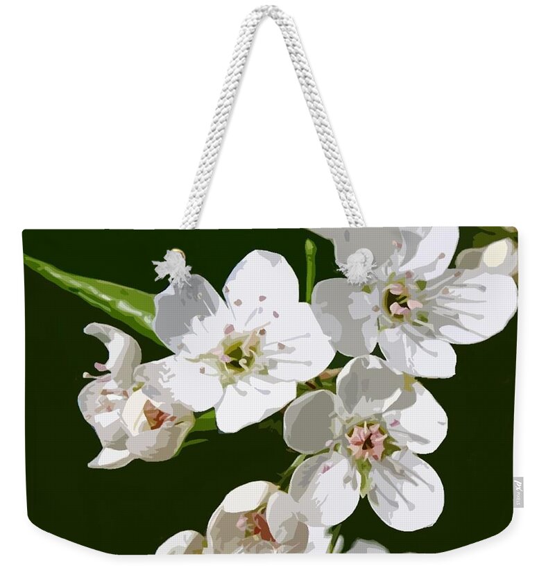 Blossom Weekender Tote Bag featuring the painting Cherry Blossom 1 by Judy Cuddehe