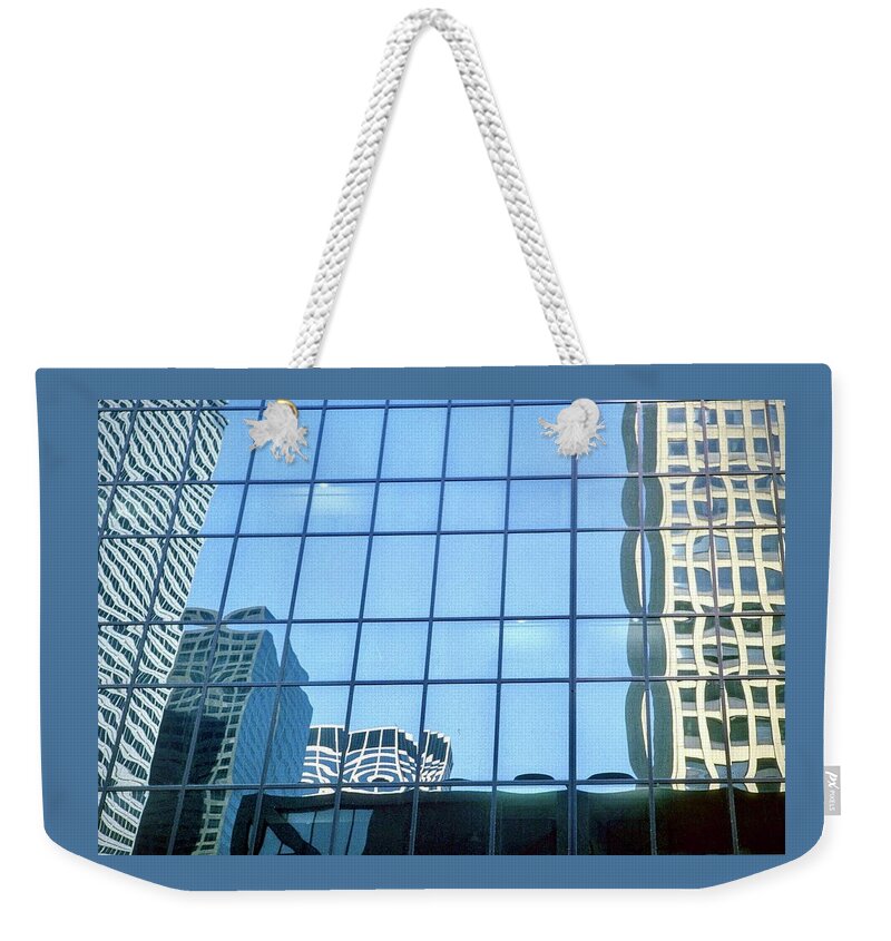Chicago Weekender Tote Bag featuring the photograph Chicago Reflections by Gordon James