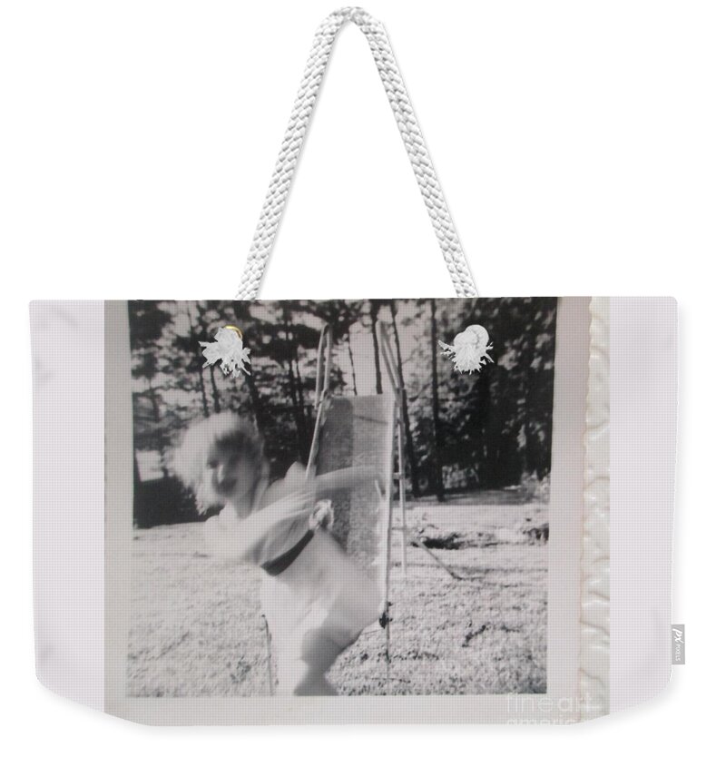 Photograph Weekender Tote Bag featuring the photograph Childhood Slides Away by Lynn Raizel Lane