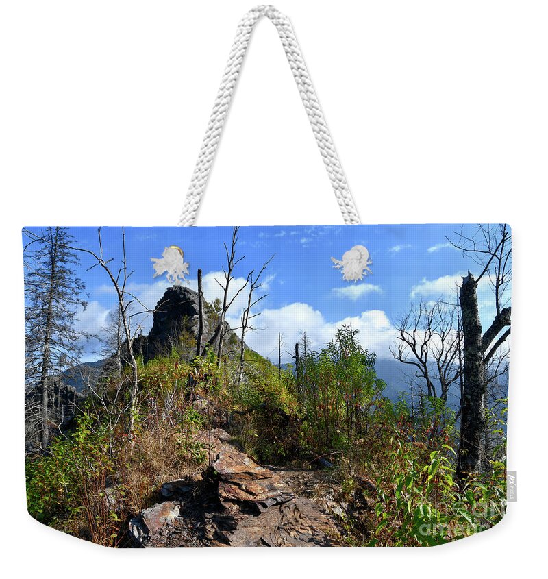 Chimney Tops Weekender Tote Bag featuring the photograph Chimney Tops 19 by Phil Perkins