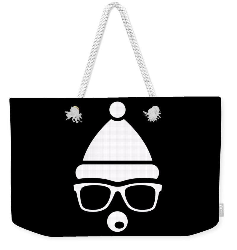 Christmas 2023 Weekender Tote Bag featuring the digital art Christmas Bear by Flippin Sweet Gear