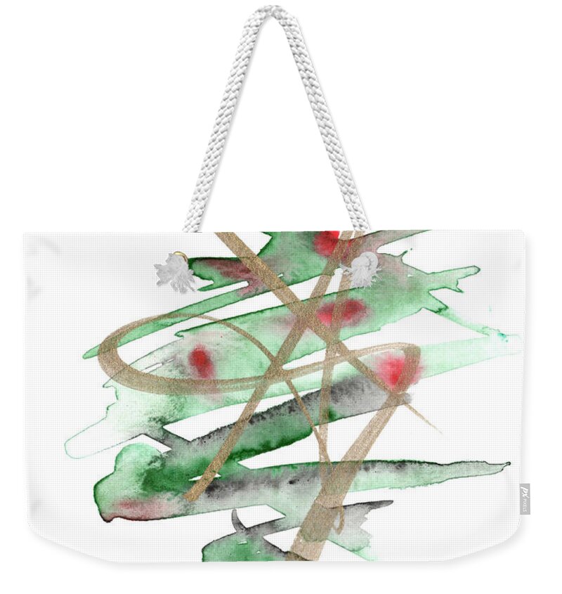  Weekender Tote Bag featuring the painting Christmas Card 2 by Katrina Nixon