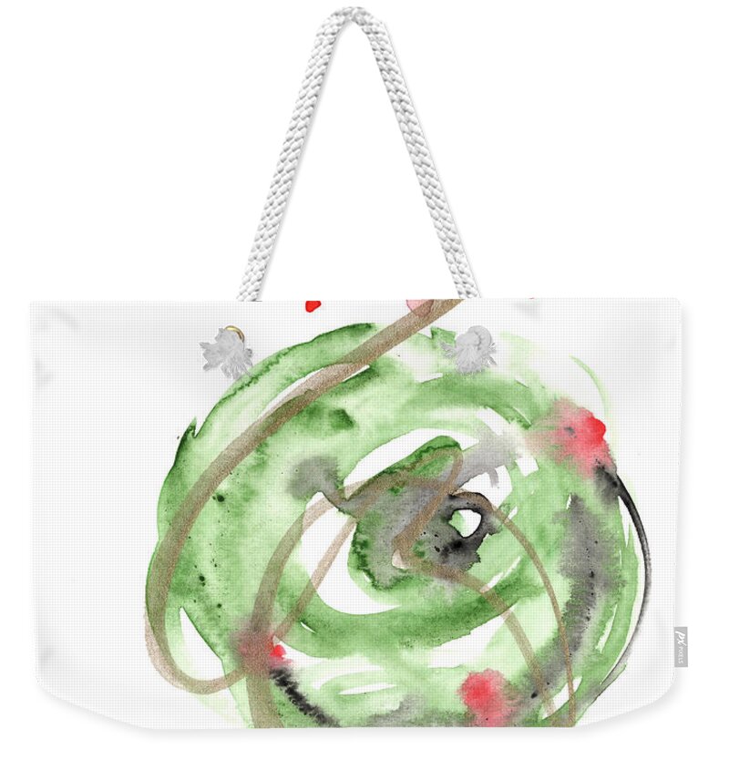 Weekender Tote Bag featuring the painting Christmas Card 21 by Katrina Nixon