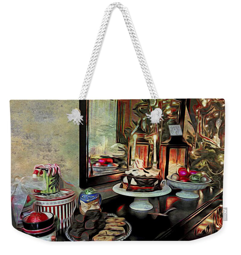 Christmas Weekender Tote Bag featuring the photograph Christmas Memories by Carol Whaley Addassi