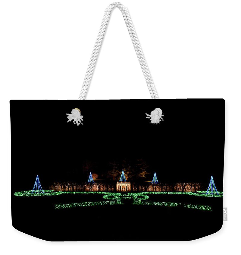 Christmas Tree Weekender Tote Bag featuring the photograph Christmas Tree Lights by Louis Dallara