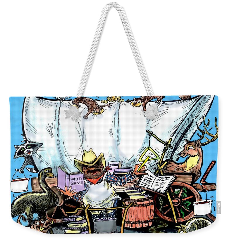 Chuck Wagon Weekender Tote Bag featuring the painting Chuckwagon by Kevin Middleton