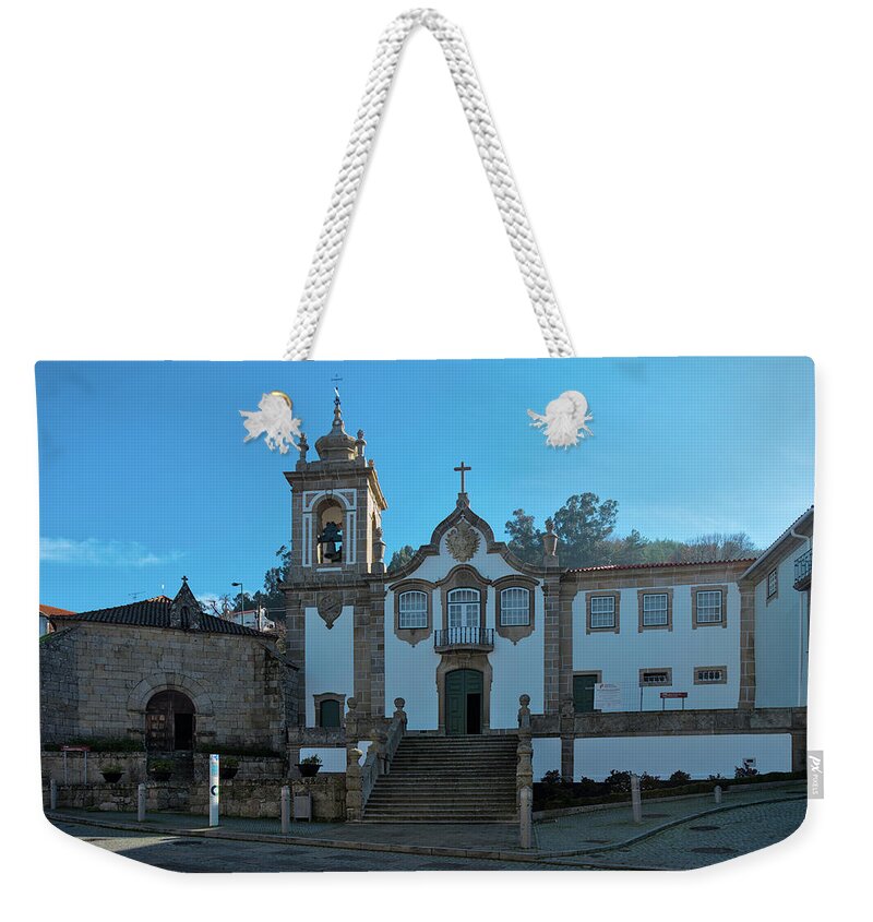 Seia Weekender Tote Bag featuring the photograph Church of Misericordia in Seia by Angelo DeVal