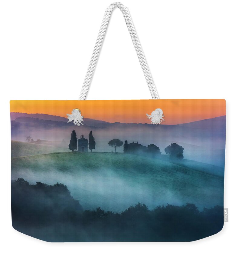 Italy Weekender Tote Bag featuring the photograph Church On the Hill by Evgeni Dinev