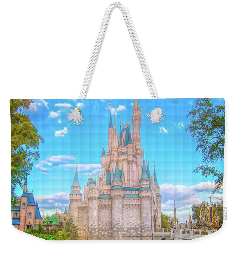 Magic Kingdom Weekender Tote Bag featuring the photograph Cinderella's Castle by Mark Andrew Thomas