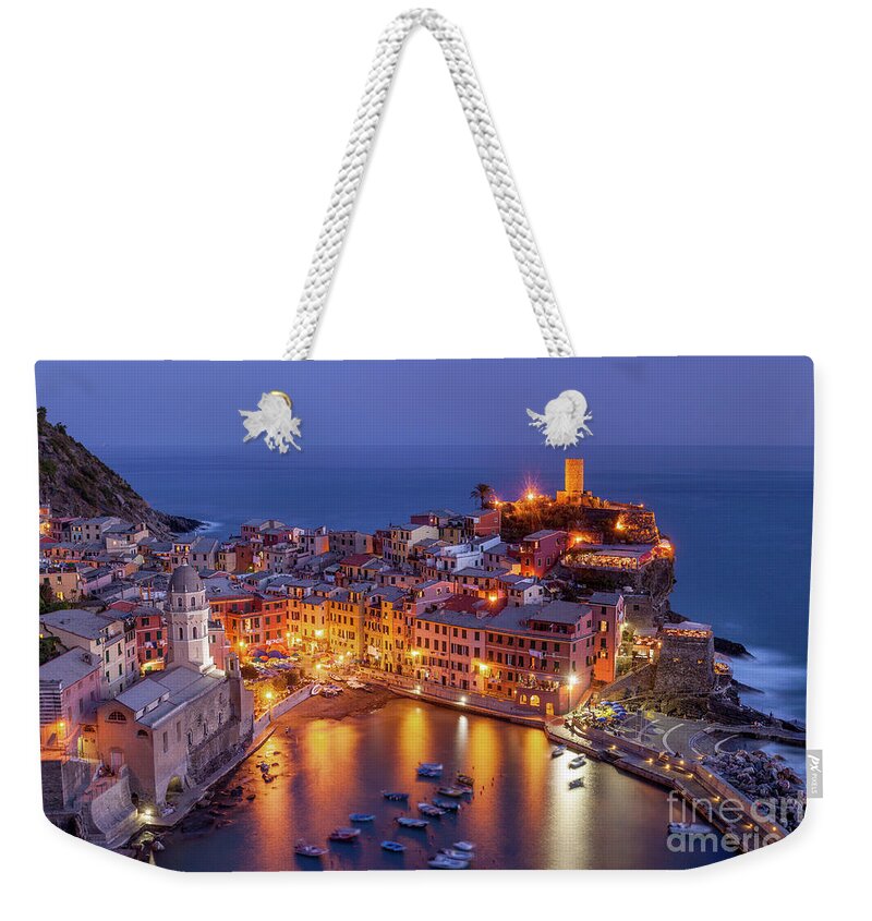 Vernazza Weekender Tote Bag featuring the photograph Cinque Terre - Vernazza by Brian Jannsen