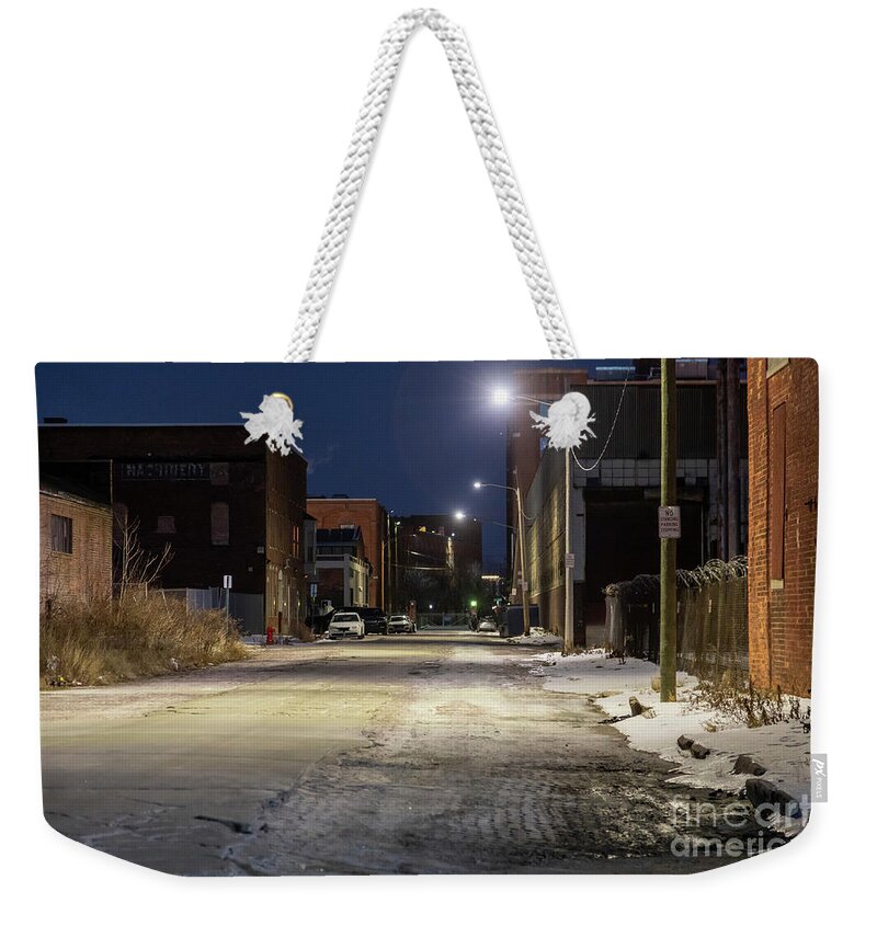 City Weekender Tote Bag featuring the photograph City Street by Jim West