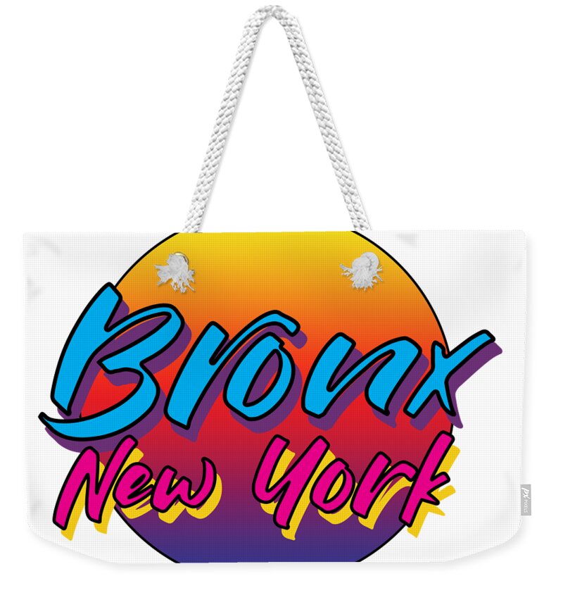 City Zen Weekender Tote Bag featuring the digital art City Zen Bronx by Christopher Lotito