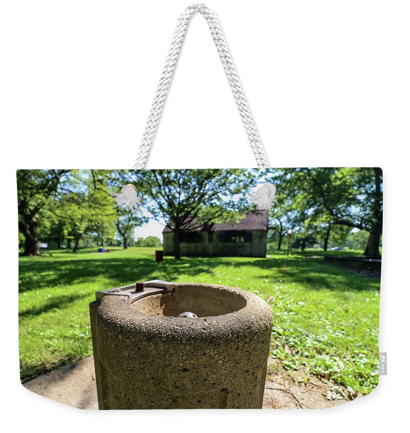 Garden Weekender Tote Bag featuring the photograph Classic Chicago Park Water Fountain by Britten Adams