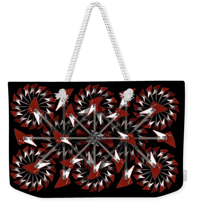 Abstract Guitars Weekender Tote Bag featuring the photograph Classic Guitars Abstract 23 by Mike McGlothlen