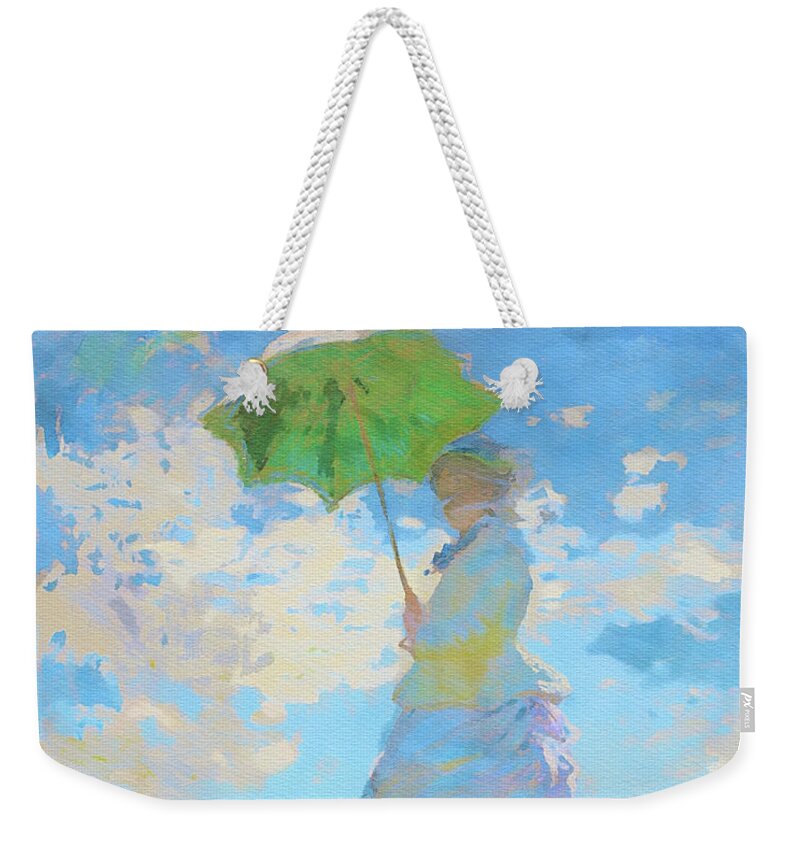 Tote Bag - Woman with a Parasol - Claude Monet