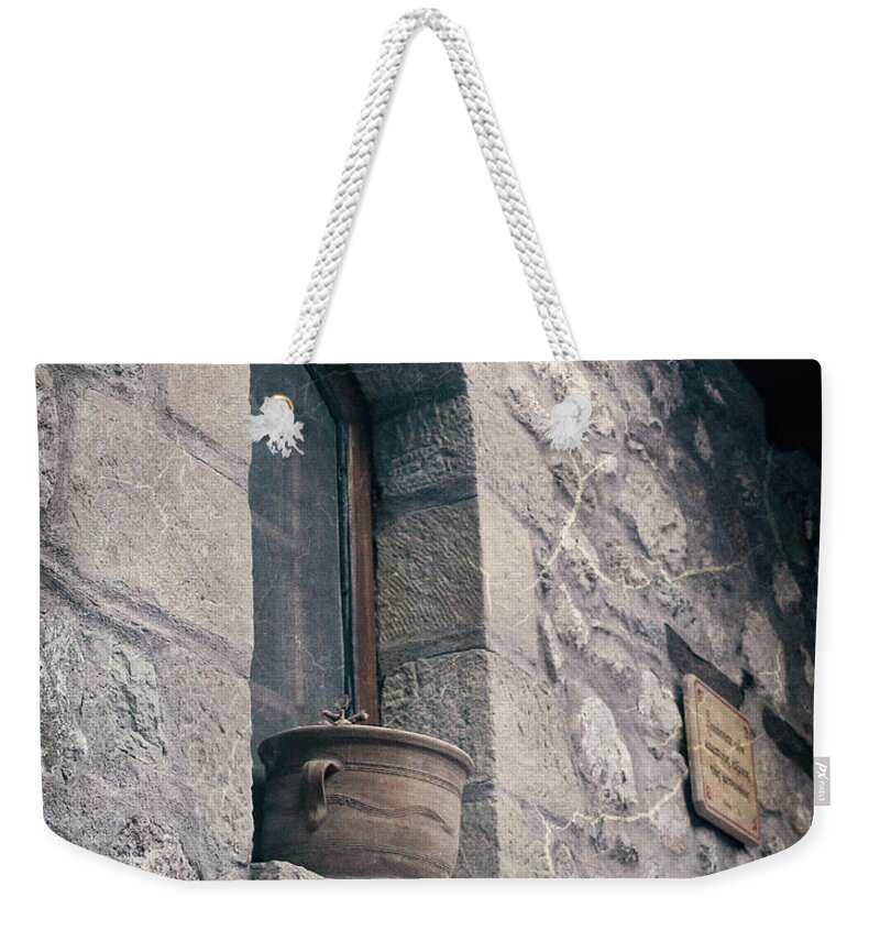 Greece Weekender Tote Bag featuring the photograph Clay Pot by M Kathleen Warren