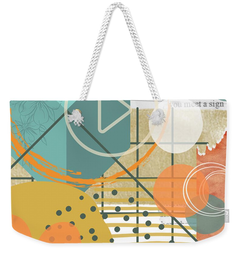 Digital Weekender Tote Bag featuring the digital art Clear Your Mind by Tina Mitchell