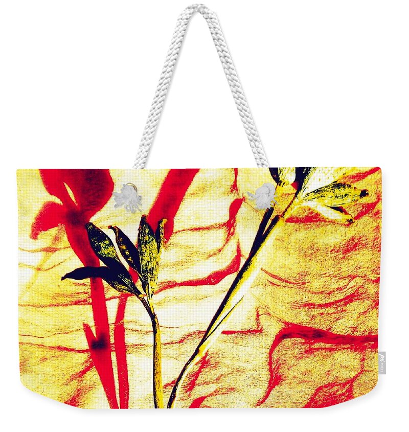 Clementine Weekender Tote Bag featuring the photograph Clementine Sprig Contemporary by VIVA Anderson