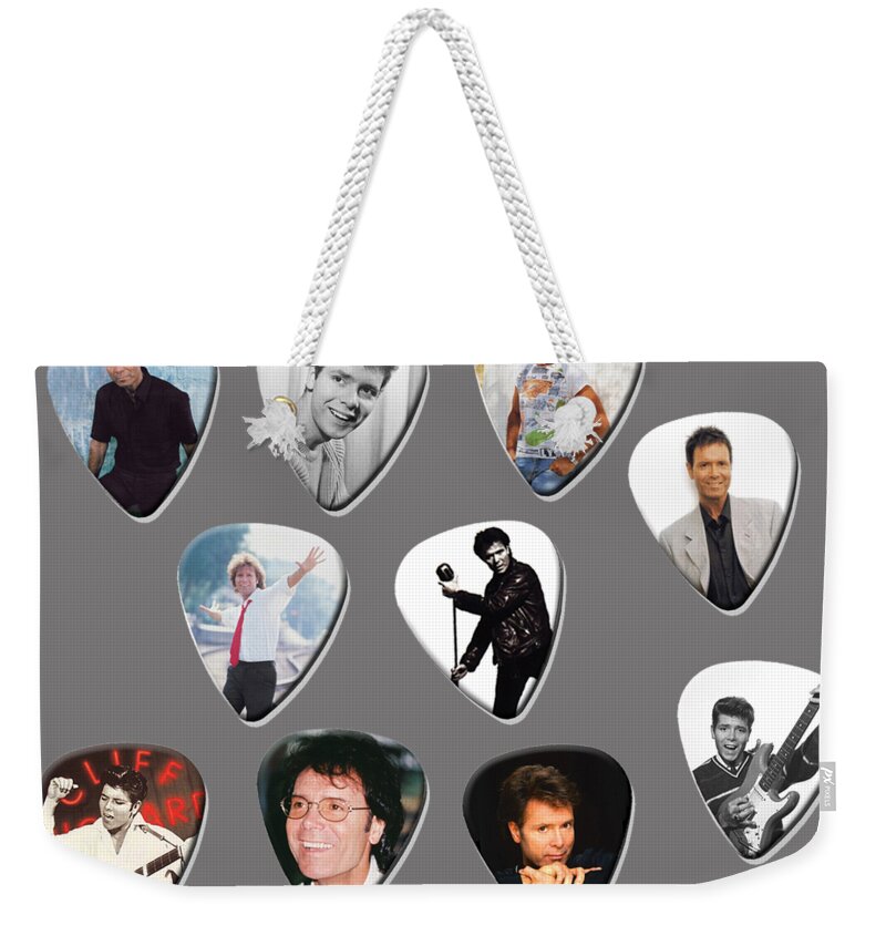 Cliff Richard Weekender Tote Bag featuring the digital art Cliff by Bruce Springsteen