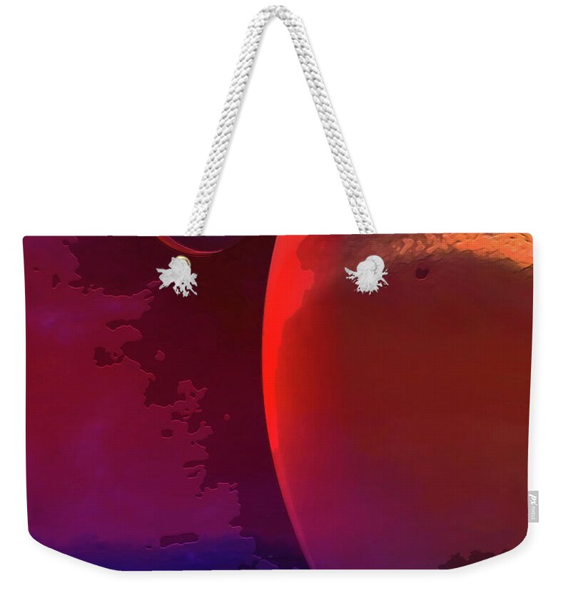 Space Weekender Tote Bag featuring the digital art Close Proximity by Don White Artdreamer