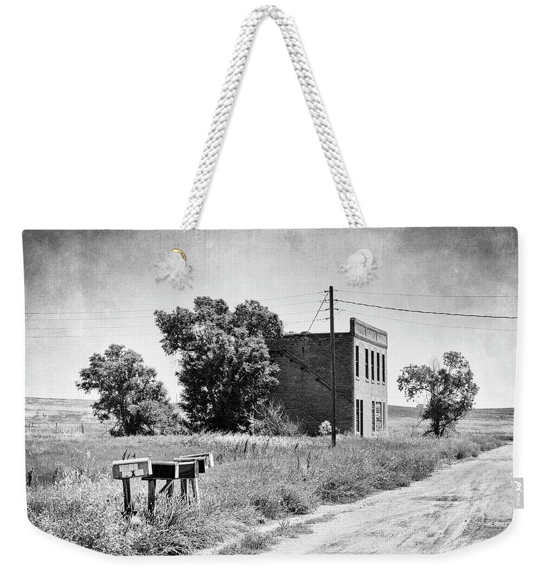 Ghost Town Weekender Tote Bag featuring the photograph Closed for Business in Cottonwood South Dakota by Mary Lee Dereske